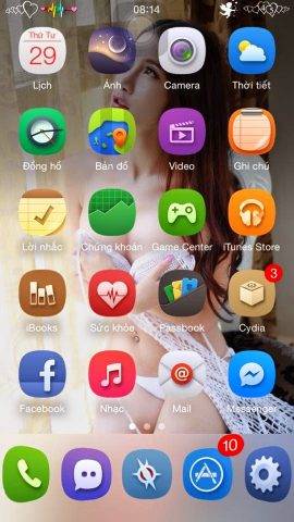 Tổng hợp những bộ giao diện đẹp cho Iphone trên iOS 10 – Hoàng Kiên