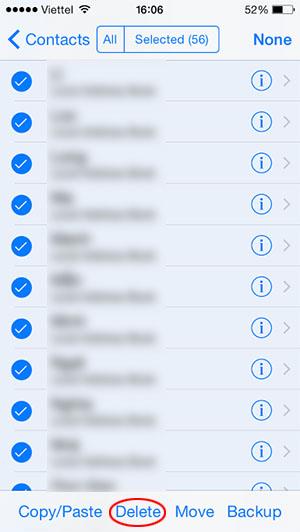 Hướng dẫn xóa nhiều số điện thoại trên iPhone bằng ứng dụng Delete Contacts