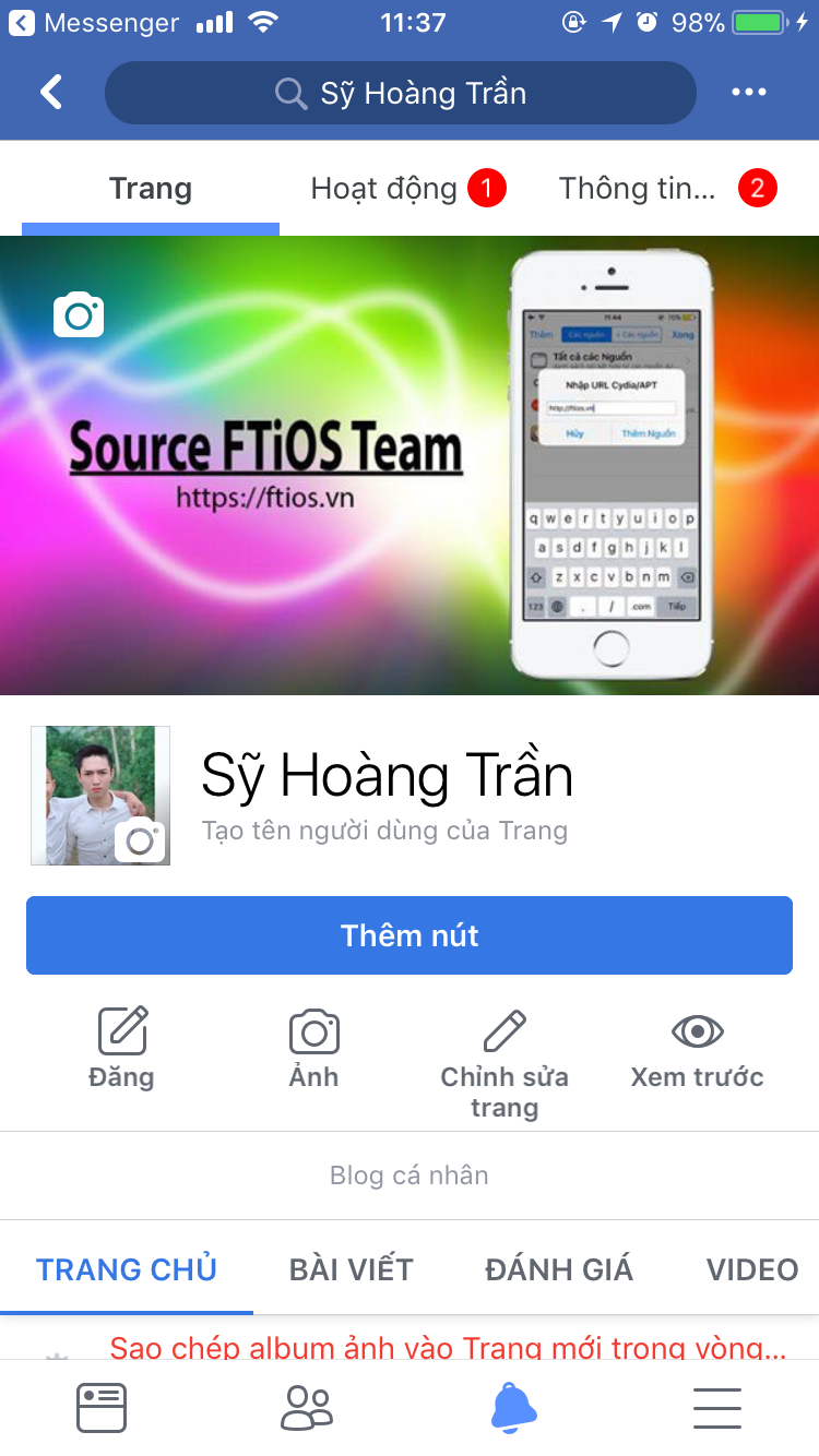 Hướng dẫn tạo Fanpage từ trang cá nhân Facebook