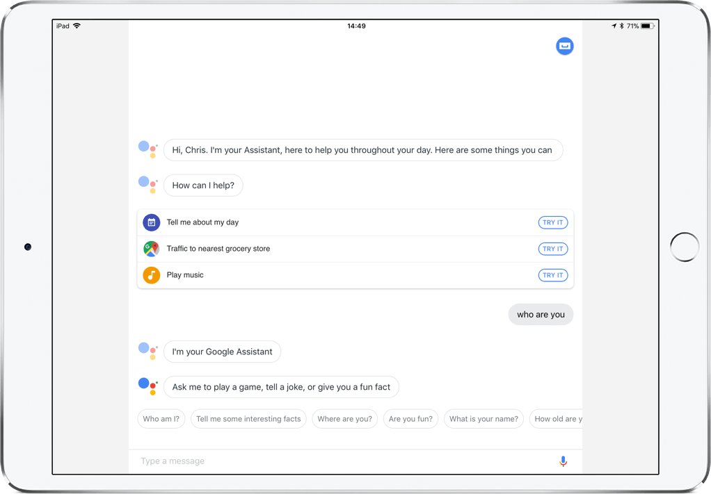 Google Assistant, Google Assistant được tối ưu hóa dành cho iPad, Google Assistant cho iPad,Google Assistant for iPad,ftblog, ftos,ftstore, install ftos, cài đặt ftos, đăng kí ftos, đăng nhập ftos